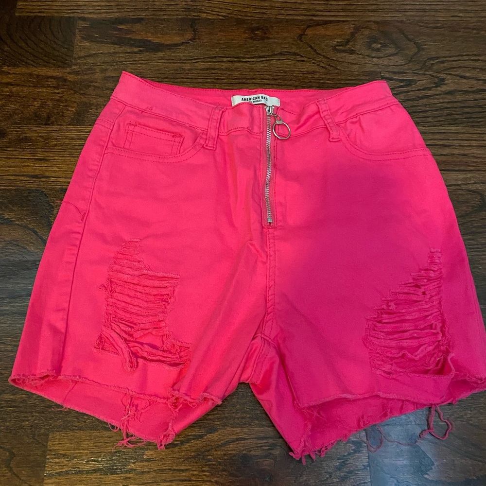 Hot pink American Bazi Jean shorts size:m